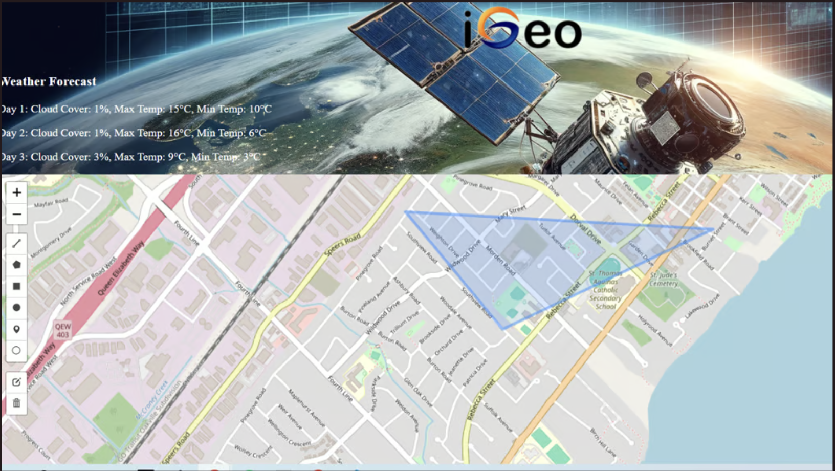Geospatial imaging and satellite tracking software